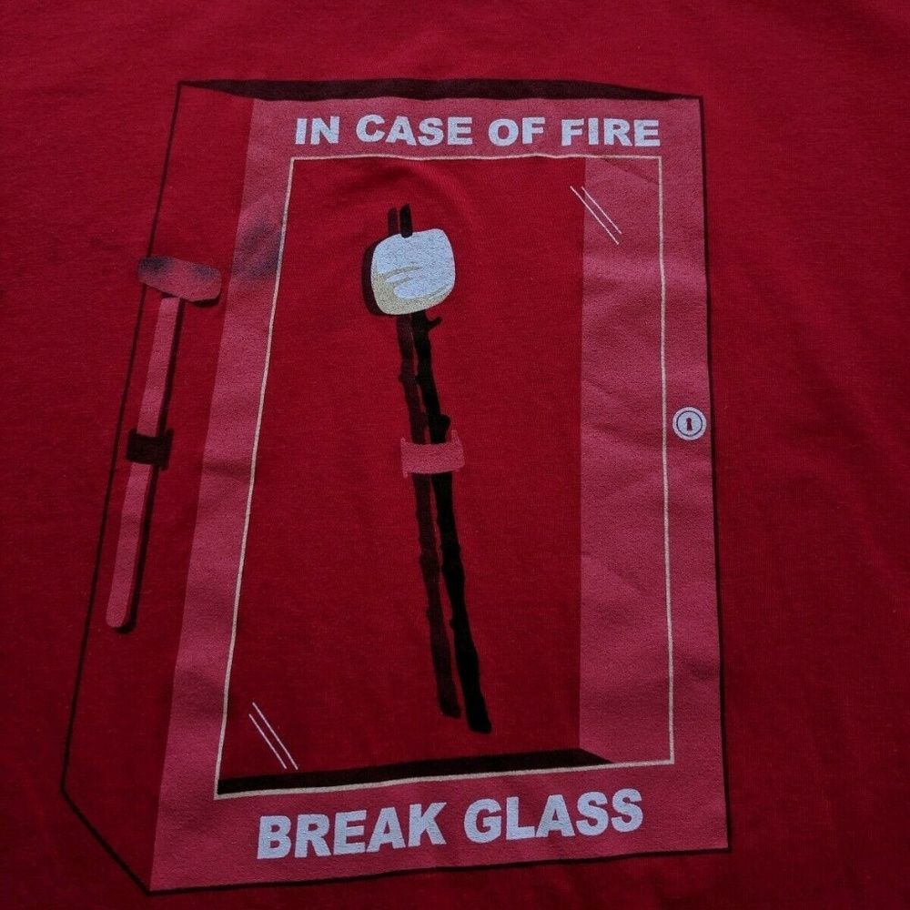 Threadless Vintage 1st Edition "IN CASE OF FIRE" T